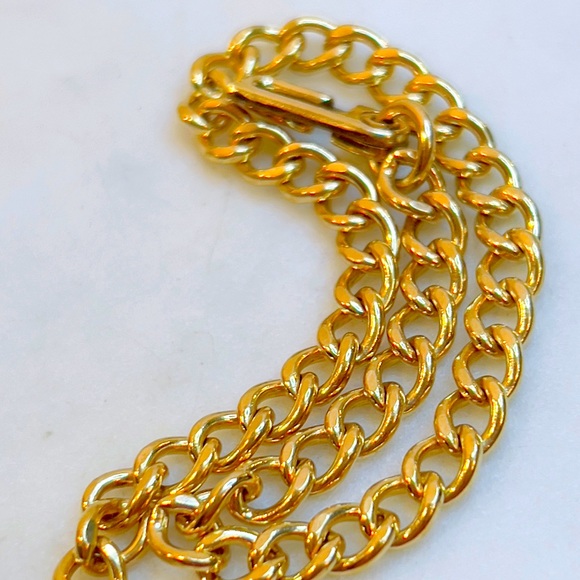 Vintage Signed 12k GF Link Chain Bracelet - 7” - Picture 4 of 4